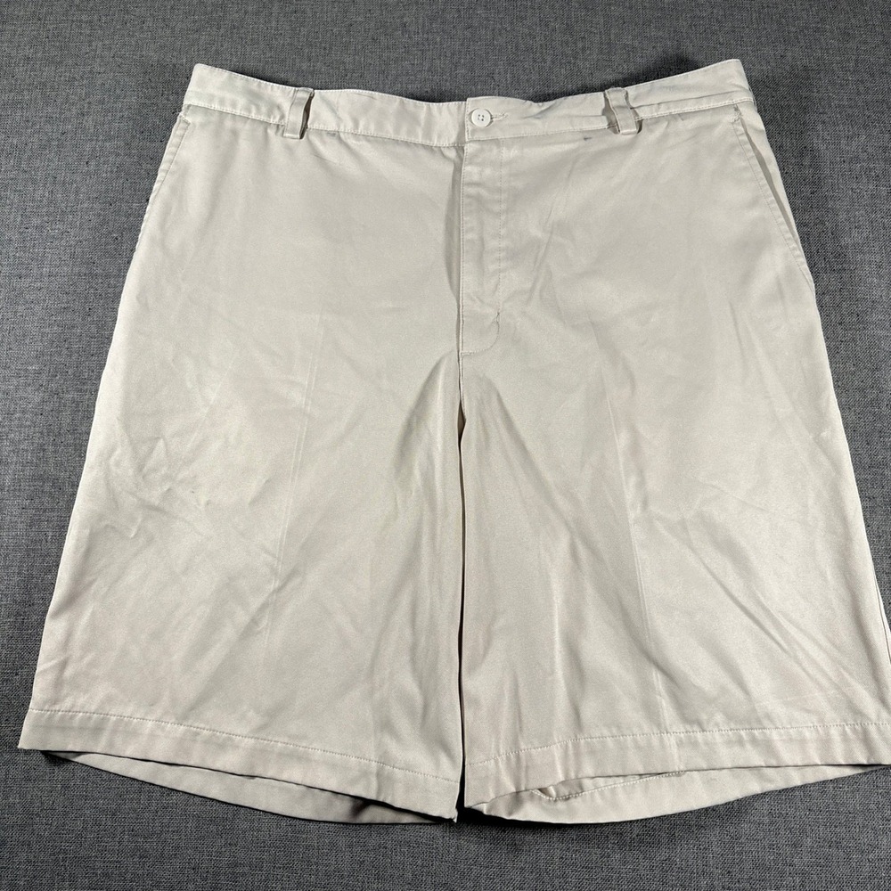 Nike Golf Shorts Mens 36 Tan Nike Fit Dry Flat Front Performance Athletic